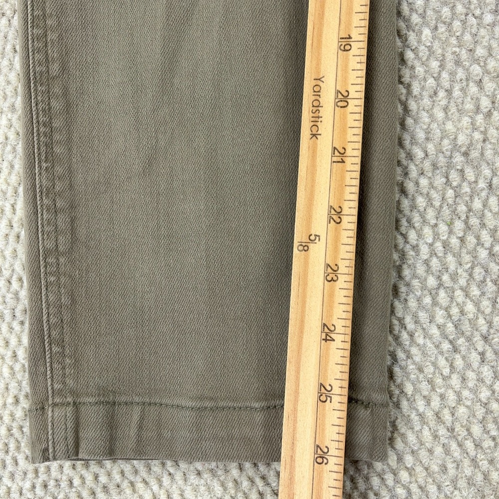 Judy Blue Jeans‎ Women 11 30 Slim Fit Carpenter Olive Green Moss Denim Straight - Picture 8 of 13